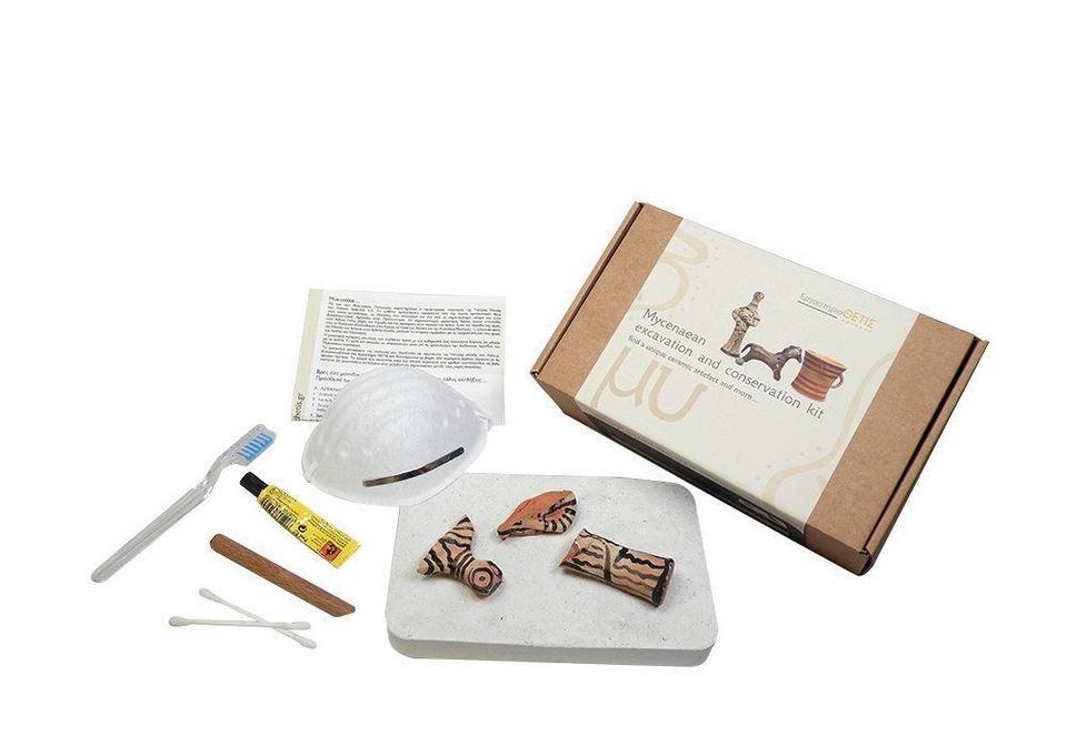 Mycenaean Greek Ceramic Idol Digging Kit 1 Mycenaean Greek Ceramic Idol Digging Kit